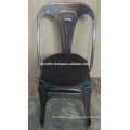 Silla de asiento de cuero industrial vintage